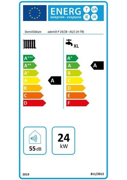 Demirdöküm Ademix 24/28 Kw (20.000 Kcal) Tam Yoğuşmalı Kombi