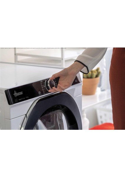Hoover Ndpeh 9A3TCBEXMSS 9 kg Wi-Fi Bağlantılı Isı Pompalı Kurutma Makinesi