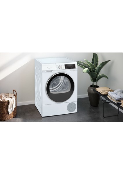 Siemens WQ44G2C1TR 9 KG Isı Pompalı Kurutma Makinesi E Enerji Sınıfı Kırışıklık Önleme Özelliği
