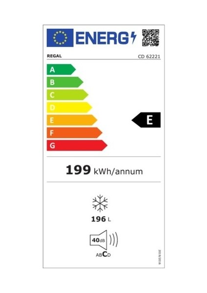 Regal CD 62221 196 Lt 6 Çekmece Derin Dondurucu