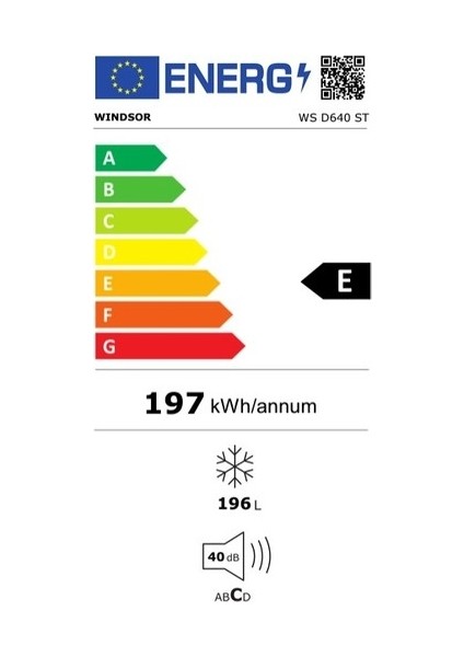Windsor WS D640 ST 6 Çekmeceli Dikey Derin Dondurucu