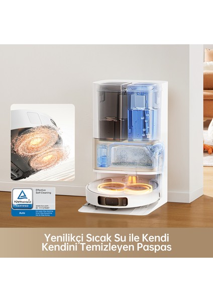 Dreame L10s Pro Ultra Heat Robot Süpürge Beyaz
