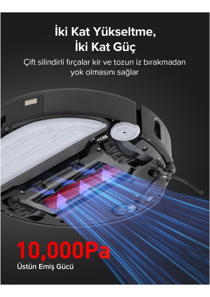 Roborock S8 Maxv Ultra Akıllı Robot Süpürge Siyah
