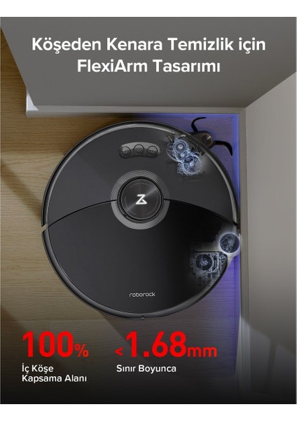 Roborock S8 Maxv Ultra Akıllı Robot Süpürge Siyah