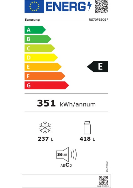 Samsung RS70F65QEFTR 655 Lt Gardırop Tipi Buzdolabı