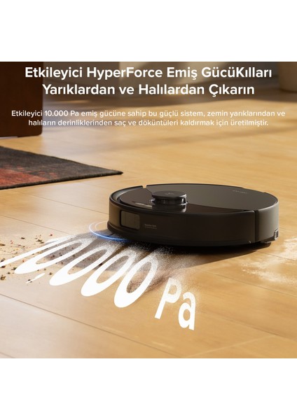 Roborock Q8 Max Pro Akıllı Robot Süpürge - Siyah