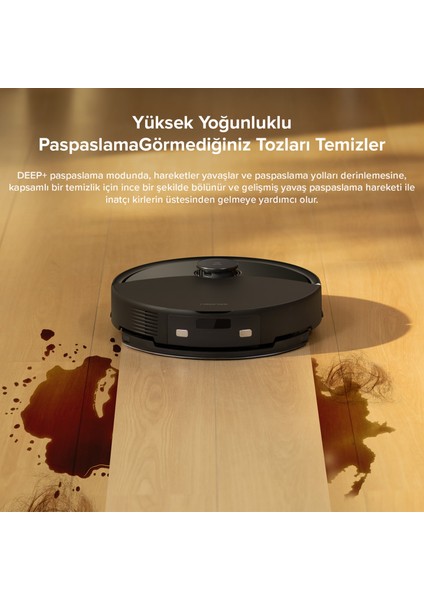 Roborock Q8 Max Pro Akıllı Robot Süpürge - Siyah