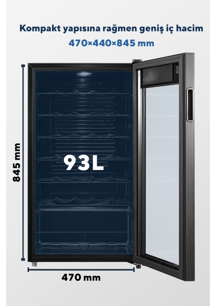 Kumtel 93L Içecek Soğutucu Minibar Hmb-93