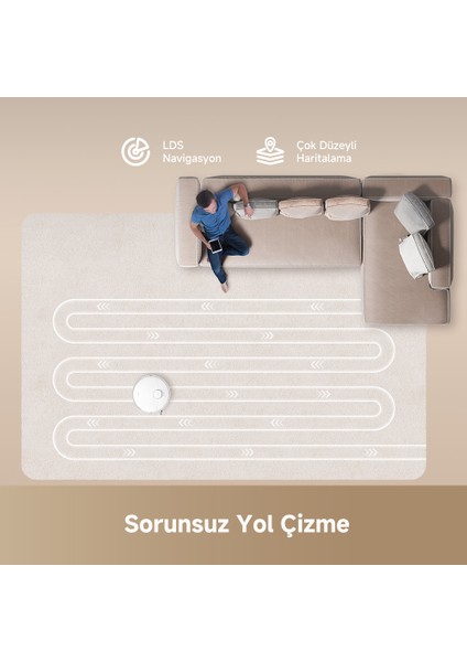 Dreame D20 Robot Süpürge, 13.000 Pa Emiş Gücü