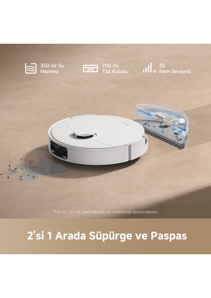 Dreame D20 Robot Süpürge, 13.000 Pa Emiş Gücü