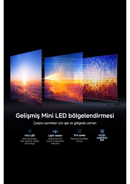 Xiaomi S Pro Mini LED 75 2026 - 4K Ultra HD Google Smart Uydu Alıcılı MiniLED TV