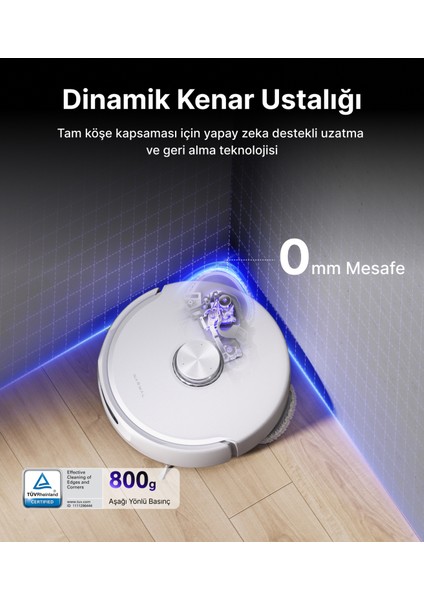 Narwal Freo Z10 Ultra Akıllı Robot Süpürge Gümüş,18.000PA Emiş Gücü
