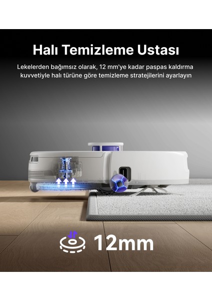 Narwal Freo Z10 Ultra Akıllı Robot Süpürge Gümüş,18.000PA Emiş Gücü