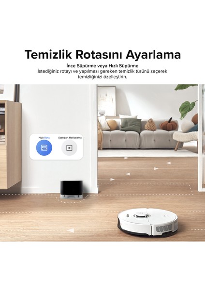 Roborock S8 Sonic Mopping Akıllı Robot Süpürge S8 Beyaz
